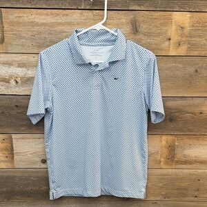 Vineyard Vines Navy Whale Pattern Polo